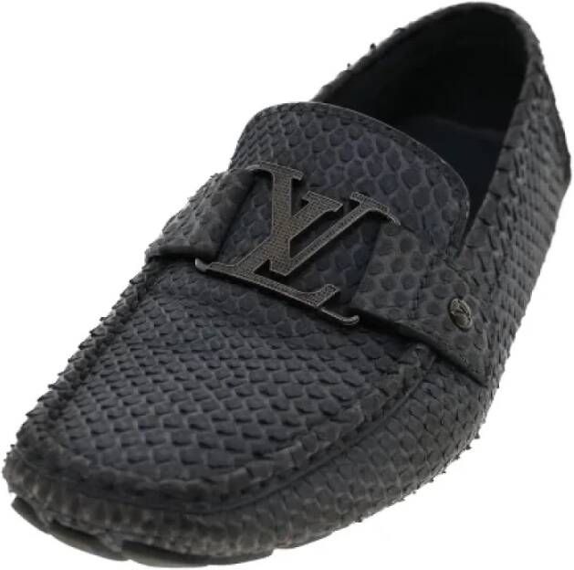 Louis Vuitton Vintage Pre-owned Leather sneakers Black Dames
