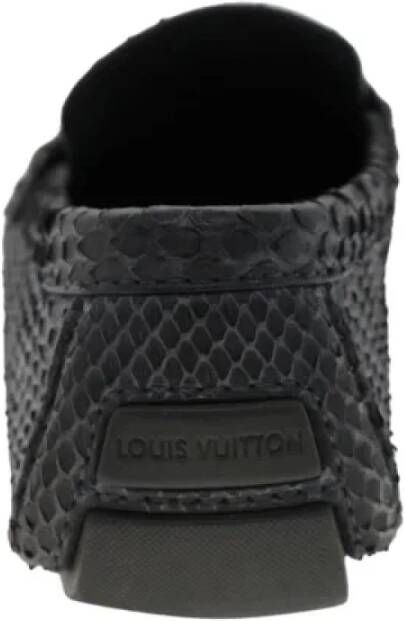Louis Vuitton Vintage Pre-owned Leather sneakers Black Dames