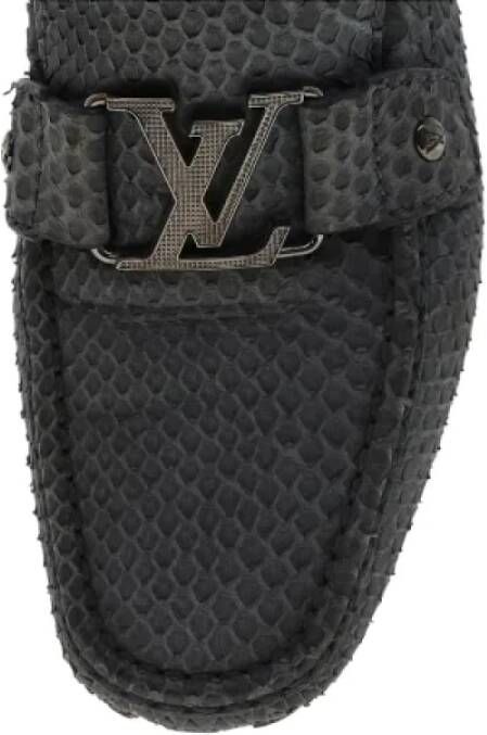 Louis Vuitton Vintage Pre-owned Leather sneakers Black Dames