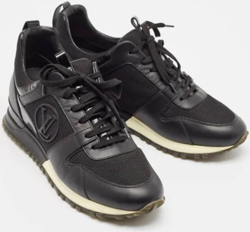 Louis Vuitton Vintage Pre-owned Leather sneakers Black Dames