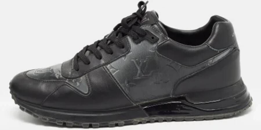 Louis Vuitton Vintage Pre-owned Leather sneakers Black Heren