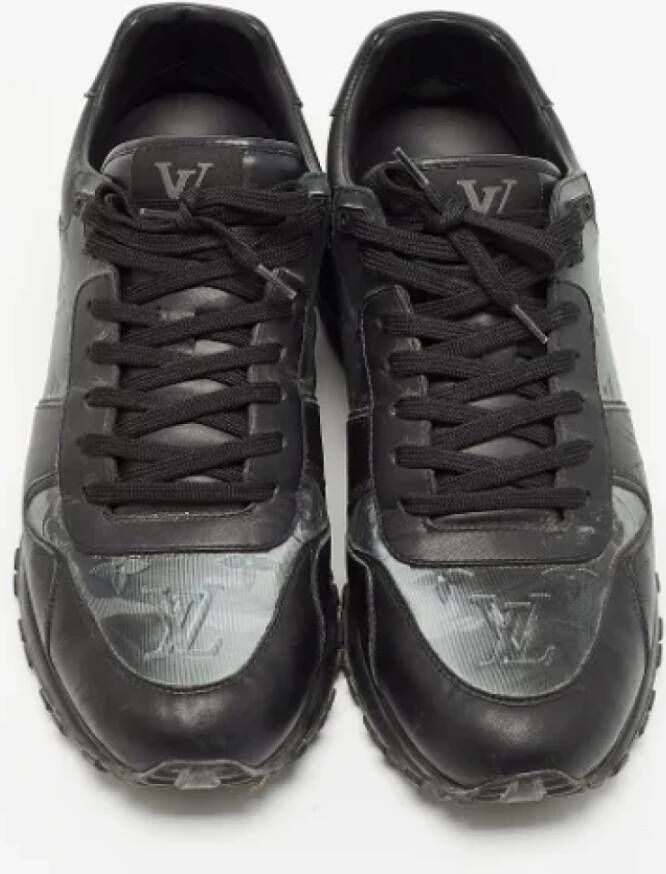 Louis Vuitton Vintage Pre-owned Leather sneakers Black Heren