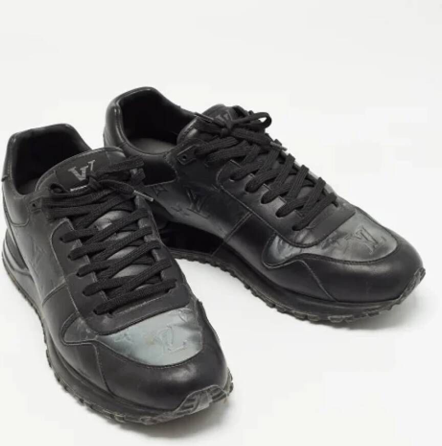 Louis Vuitton Vintage Pre-owned Leather sneakers Black Heren