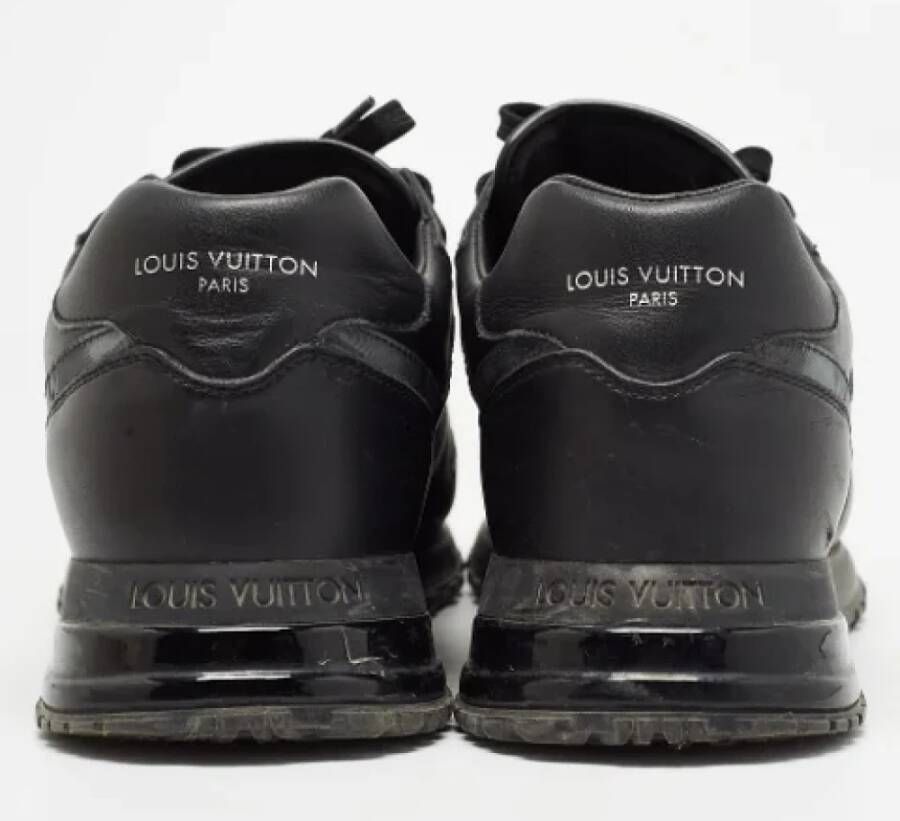Louis Vuitton Vintage Pre-owned Leather sneakers Black Heren