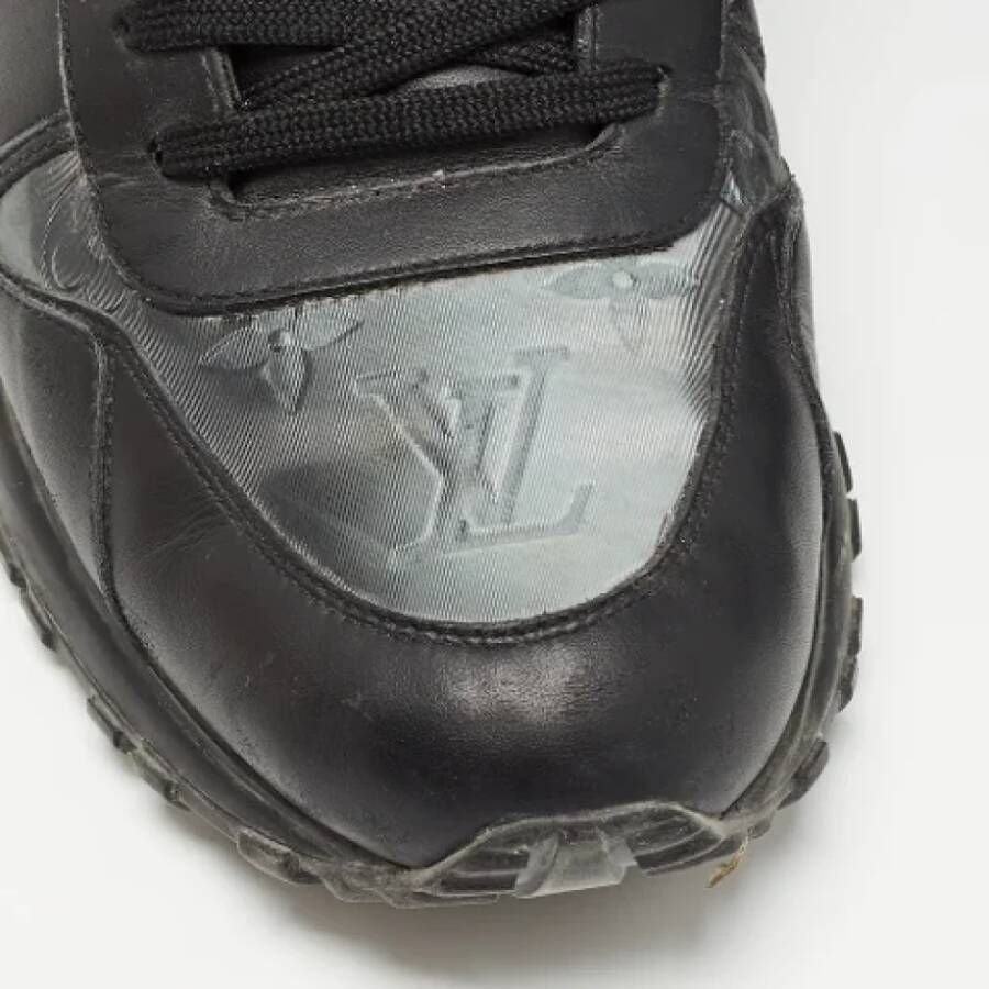 Louis Vuitton Vintage Pre-owned Leather sneakers Black Heren