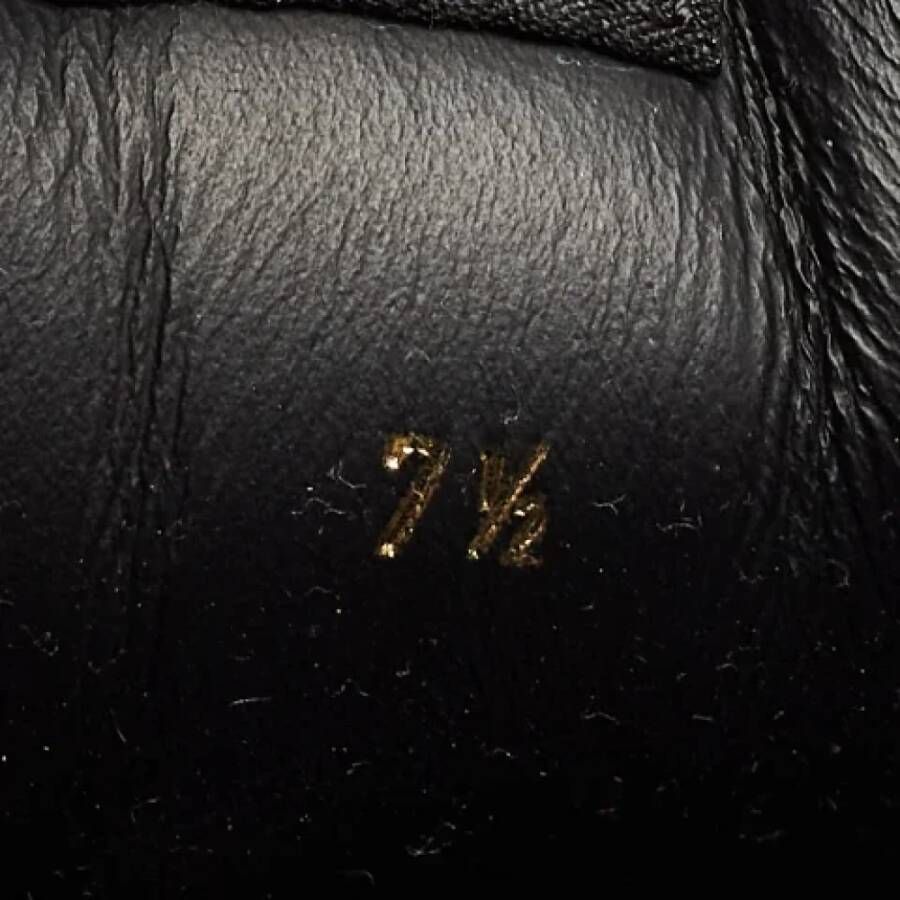 Louis Vuitton Vintage Pre-owned Leather sneakers Black Heren