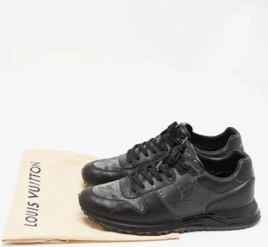 Louis Vuitton Vintage Pre-owned Leather sneakers Black Heren