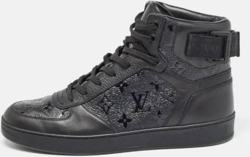 Louis Vuitton Vintage Pre-owned Leather sneakers Black Heren