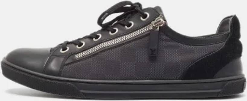 Louis Vuitton Vintage Pre-owned Leather sneakers Black Heren
