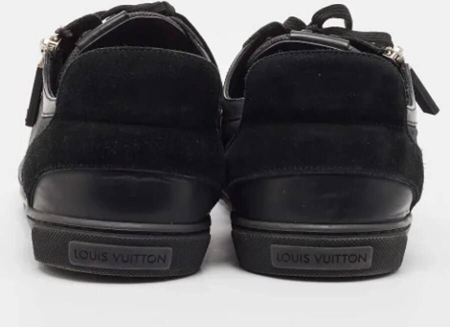 Louis Vuitton Vintage Pre-owned Leather sneakers Black Heren