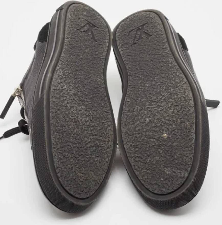 Louis Vuitton Vintage Pre-owned Leather sneakers Black Heren