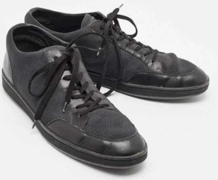 Louis Vuitton Vintage Pre-owned Leather sneakers Black Heren
