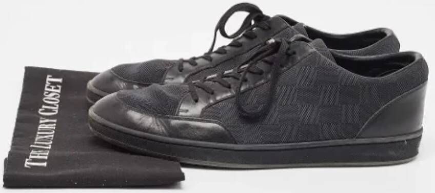 Louis Vuitton Vintage Pre-owned Leather sneakers Black Heren