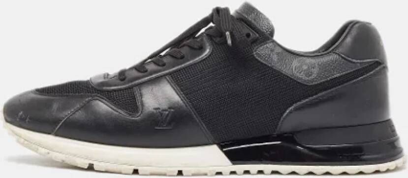 Louis Vuitton Vintage Pre-owned Leather sneakers Black Heren