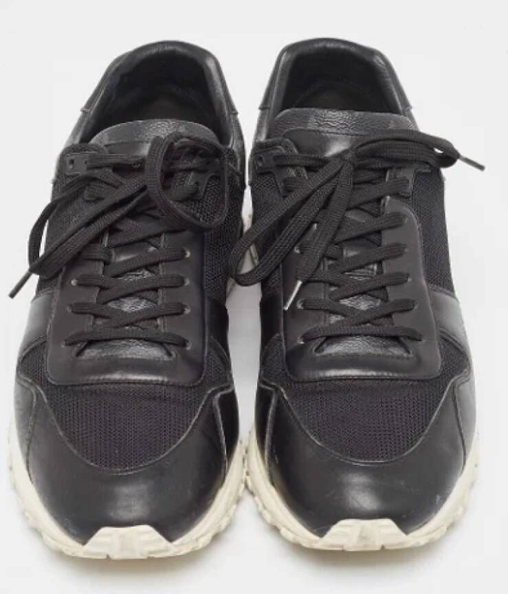 Louis Vuitton Vintage Pre-owned Leather sneakers Black Heren