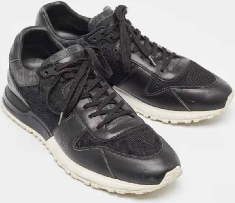 Louis Vuitton Vintage Pre-owned Leather sneakers Black Heren
