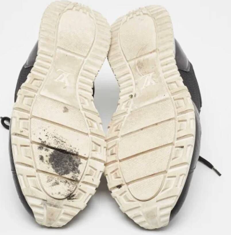 Louis Vuitton Vintage Pre-owned Leather sneakers Black Heren