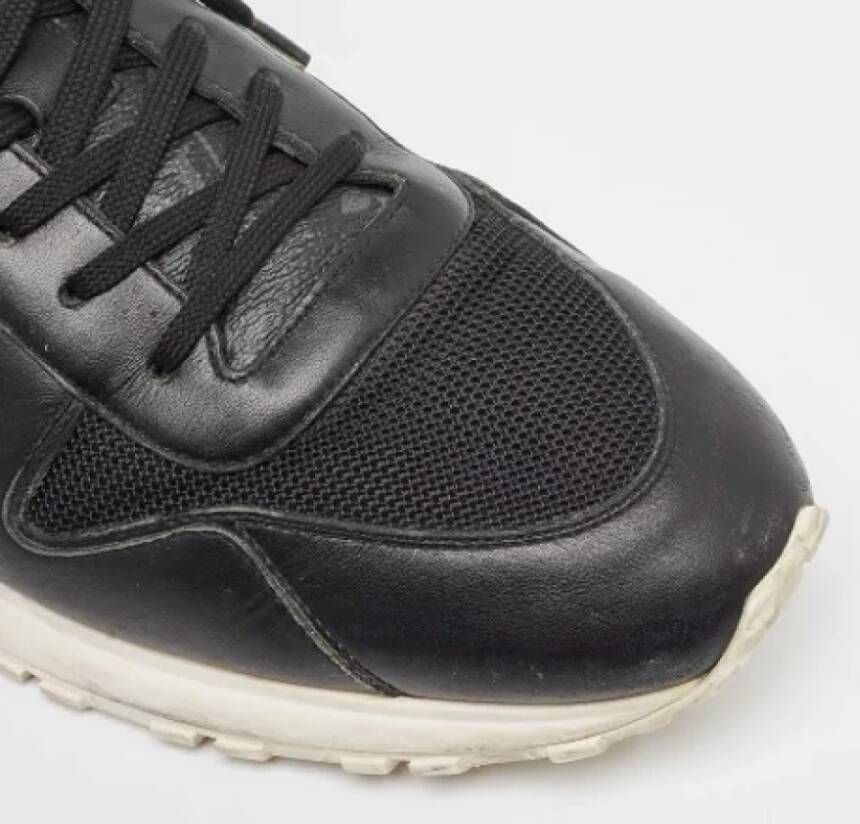 Louis Vuitton Vintage Pre-owned Leather sneakers Black Heren