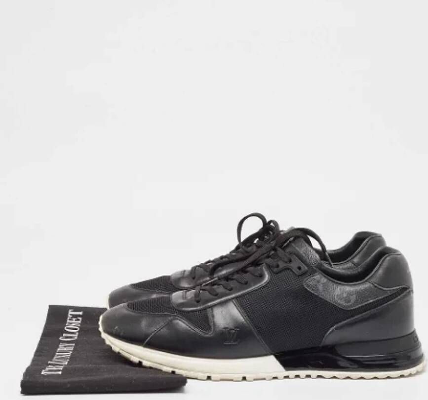 Louis Vuitton Vintage Pre-owned Leather sneakers Black Heren