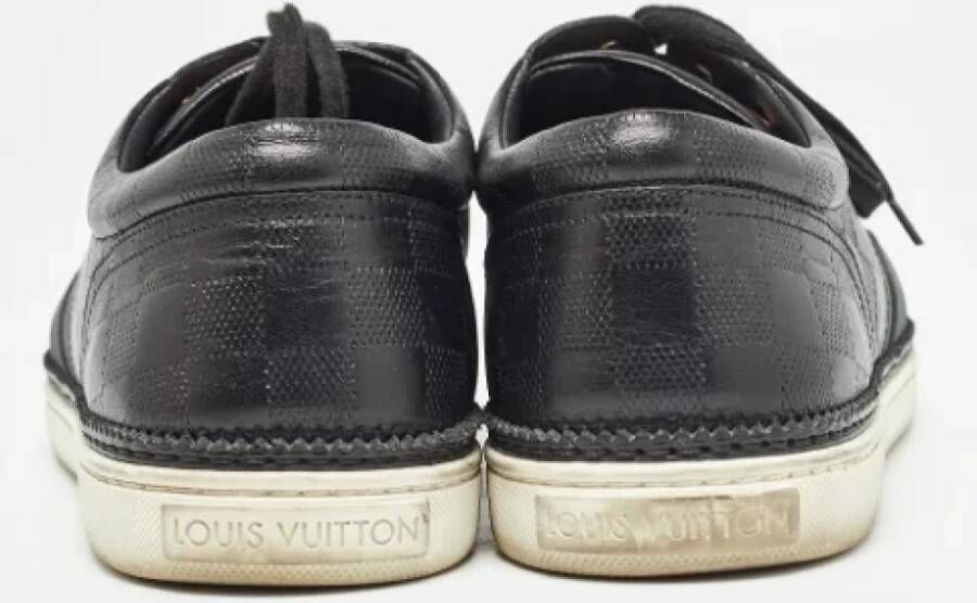 Louis Vuitton Vintage Pre-owned Leather sneakers Black Heren