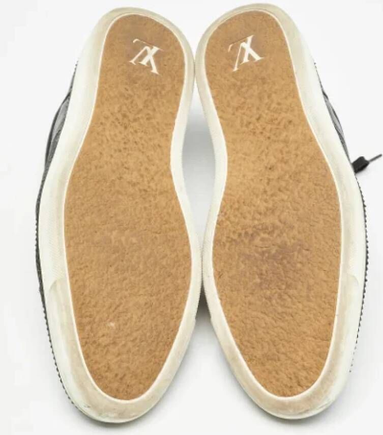 Louis Vuitton Vintage Pre-owned Leather sneakers Black Heren