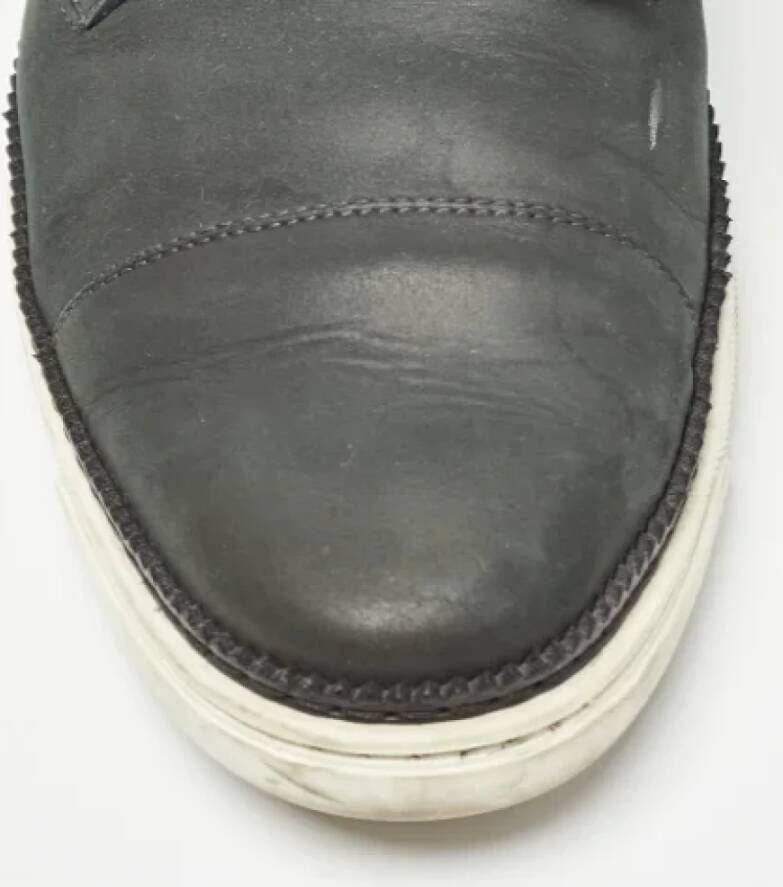Louis Vuitton Vintage Pre-owned Leather sneakers Black Heren