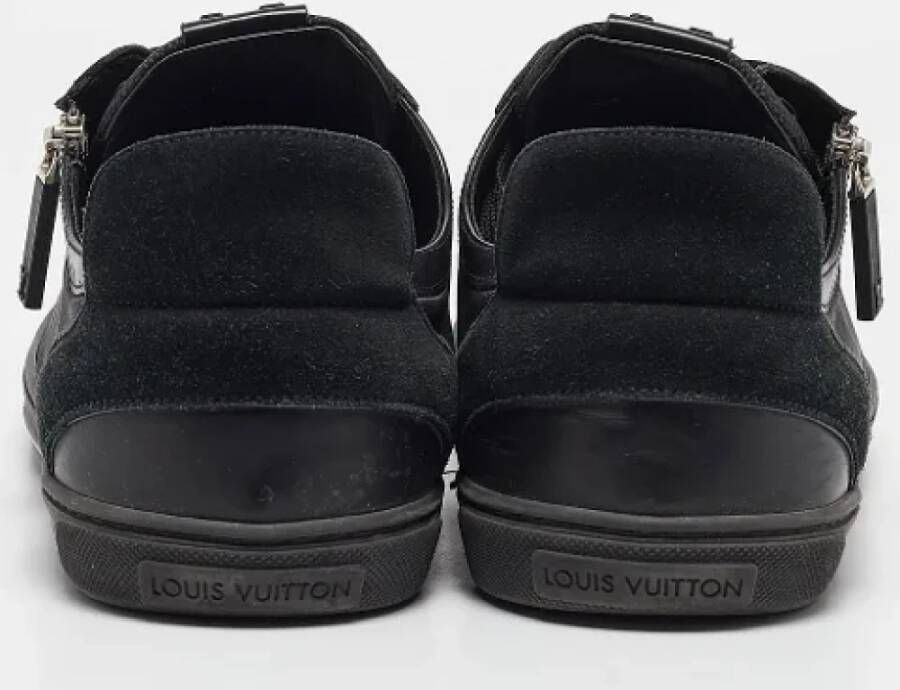 Louis Vuitton Vintage Pre-owned Leather sneakers Black Heren