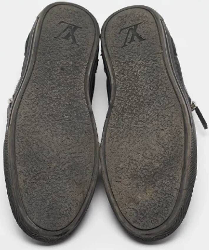 Louis Vuitton Vintage Pre-owned Leather sneakers Black Heren