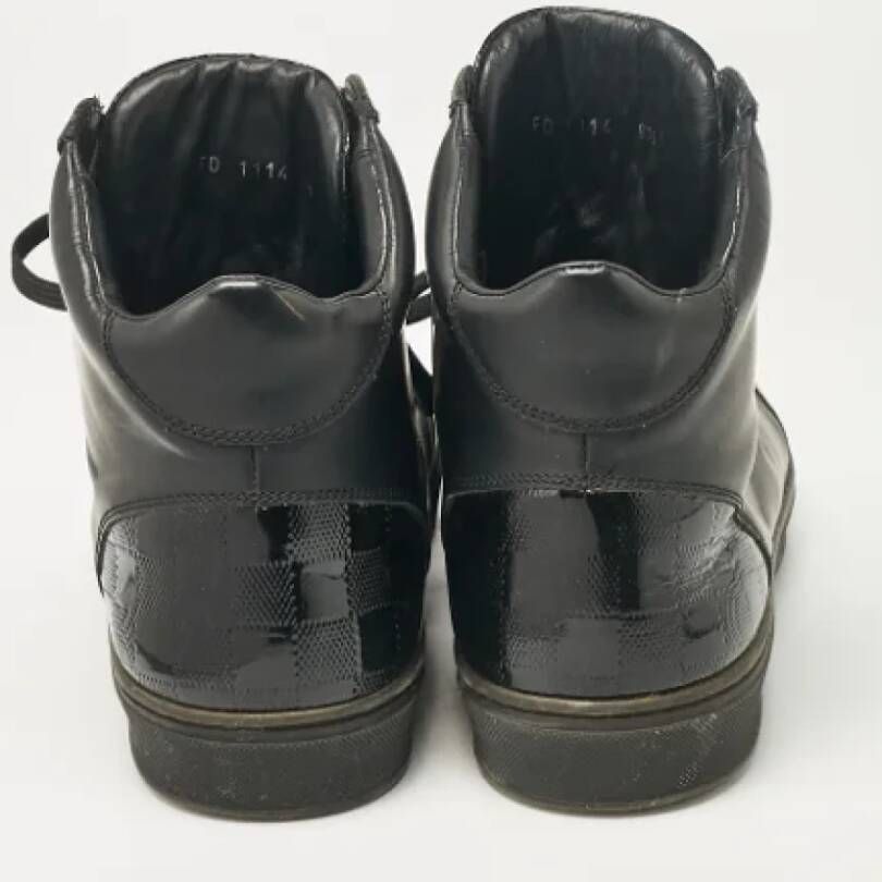 Louis Vuitton Vintage Pre-owned Leather sneakers Black Heren