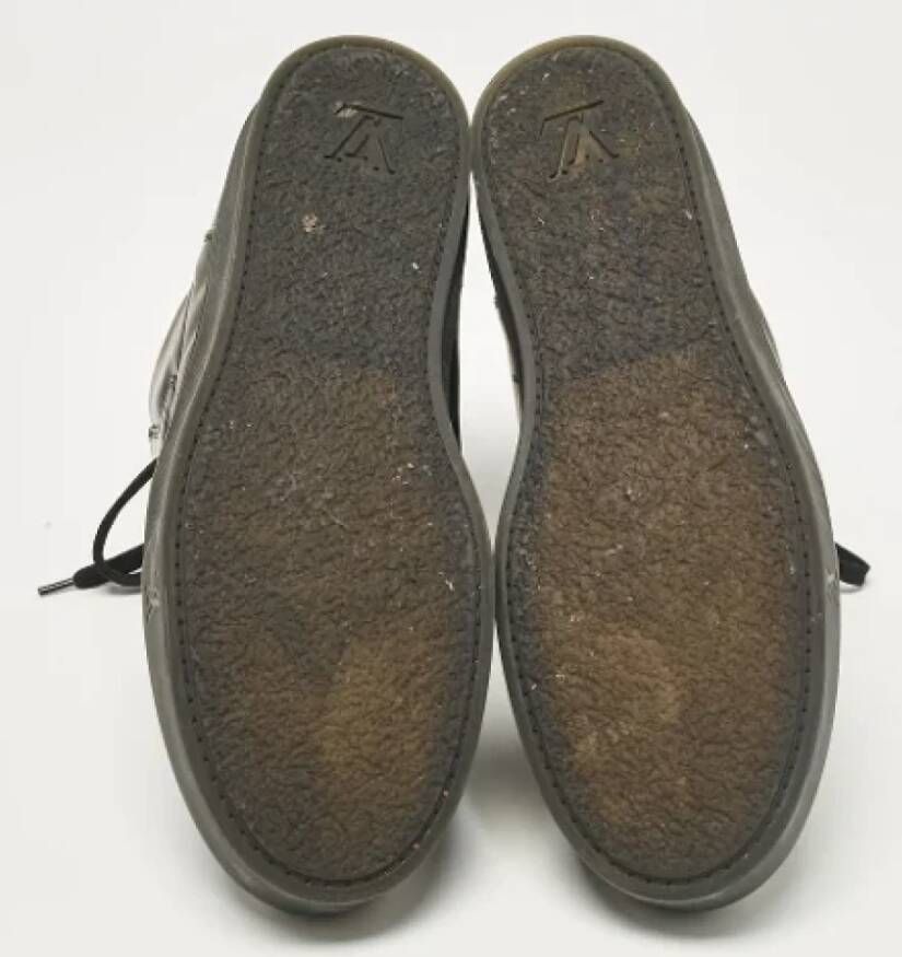 Louis Vuitton Vintage Pre-owned Leather sneakers Black Heren