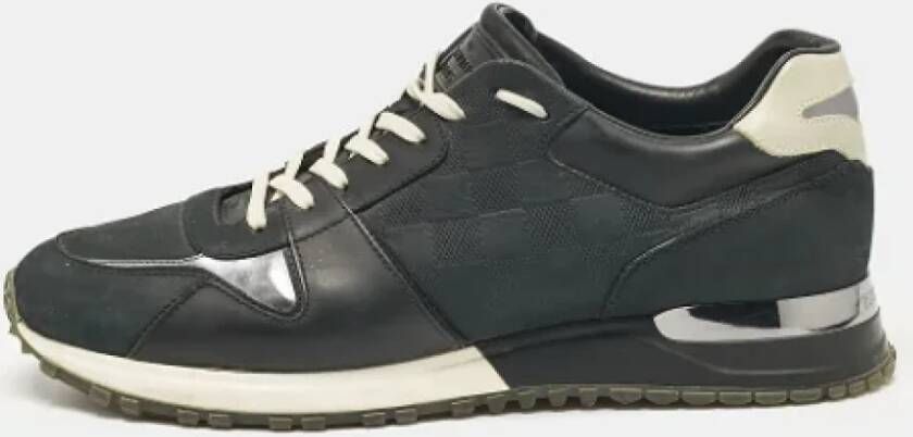 Louis Vuitton Vintage Pre-owned Leather sneakers Black Heren