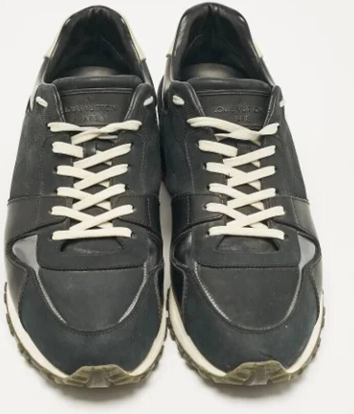 Louis Vuitton Vintage Pre-owned Leather sneakers Black Heren