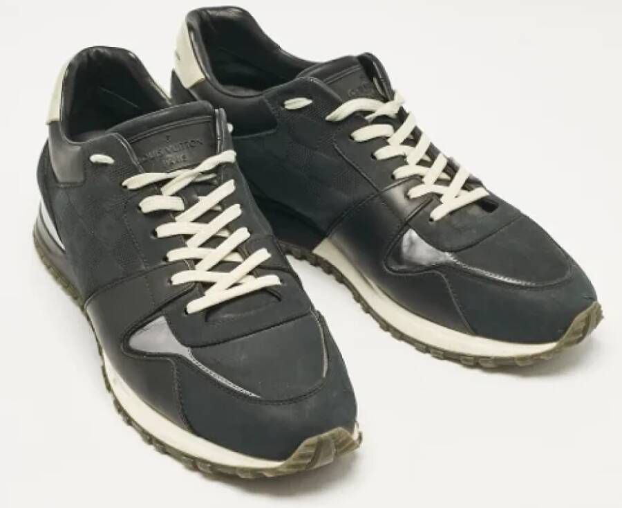Louis Vuitton Vintage Pre-owned Leather sneakers Black Heren