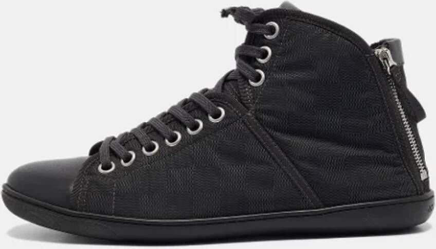 Louis Vuitton Vintage Pre-owned Leather sneakers Black Heren