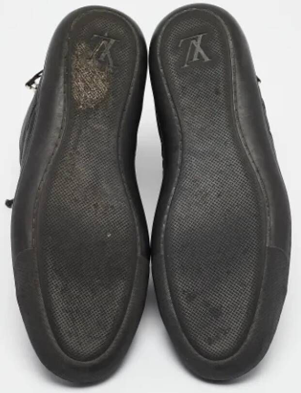 Louis Vuitton Vintage Pre-owned Leather sneakers Black Heren