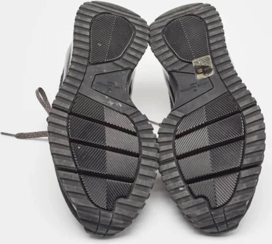 Louis Vuitton Vintage Pre-owned Leather sneakers Black Heren
