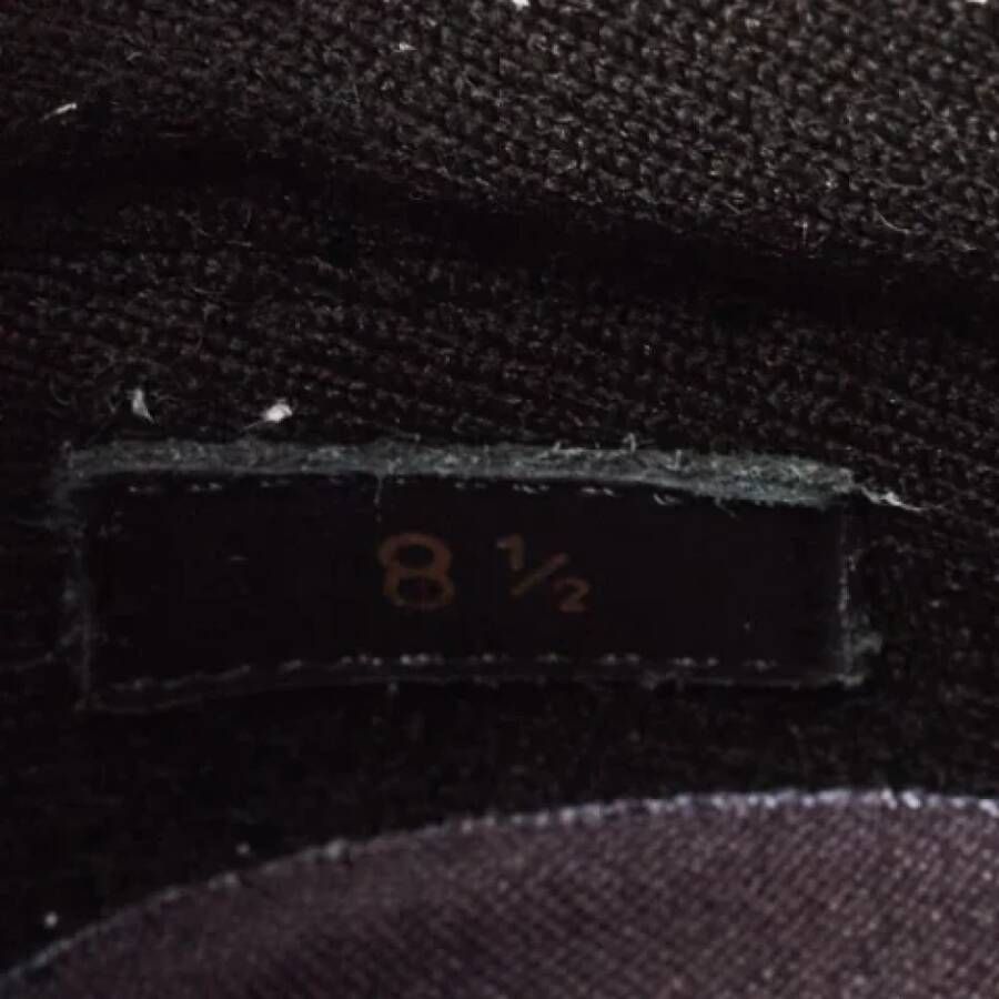 Louis Vuitton Vintage Pre-owned Leather sneakers Black Heren