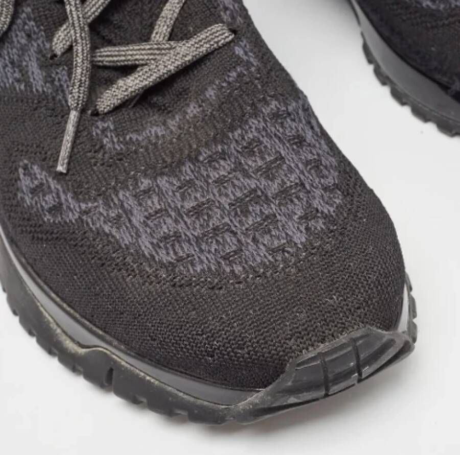 Louis Vuitton Vintage Pre-owned Leather sneakers Black Heren