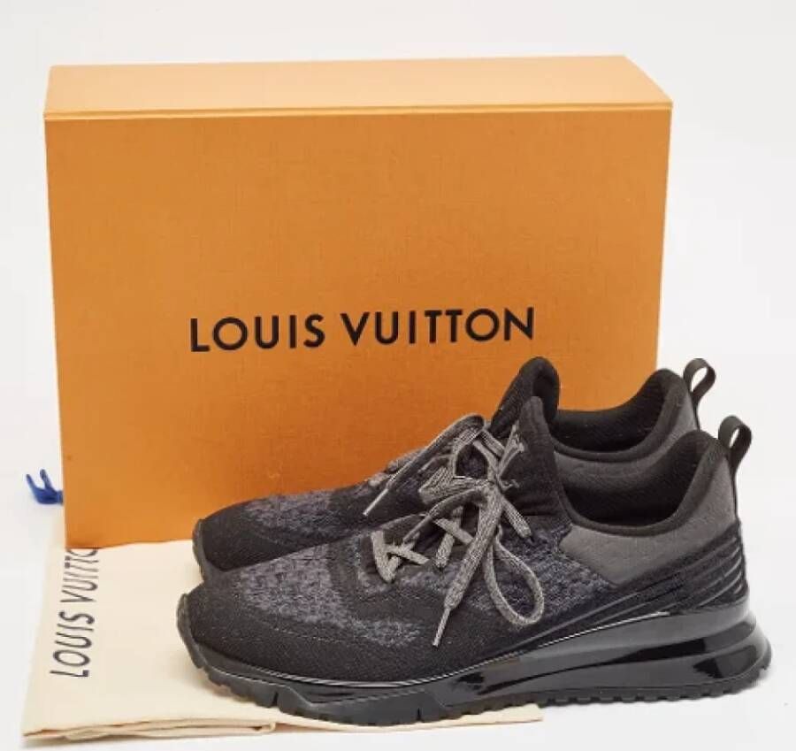 Louis Vuitton Vintage Pre-owned Leather sneakers Black Heren