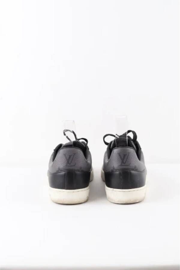 Louis Vuitton Vintage Pre-owned Leather sneakers Black Heren