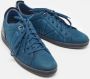 Louis Vuitton Vintage Pre-owned Leather sneakers Blue Dames - Thumbnail 4