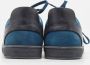 Louis Vuitton Vintage Pre-owned Leather sneakers Blue Dames - Thumbnail 5