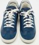 Louis Vuitton Vintage Pre-owned Leather sneakers Blue Dames - Thumbnail 3