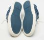 Louis Vuitton Vintage Pre-owned Leather sneakers Blue Dames - Thumbnail 6