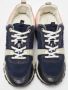 Louis Vuitton Vintage Pre-owned Leather sneakers Blue Dames - Thumbnail 3