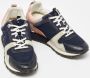 Louis Vuitton Vintage Pre-owned Leather sneakers Blue Dames - Thumbnail 4