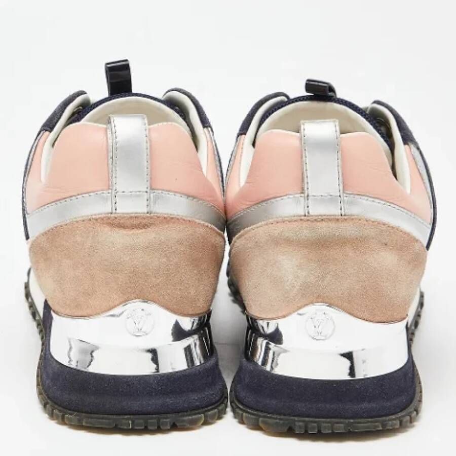 Louis Vuitton Vintage Pre-owned Leather sneakers Blue Dames