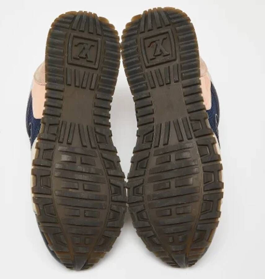 Louis Vuitton Vintage Pre-owned Leather sneakers Blue Dames