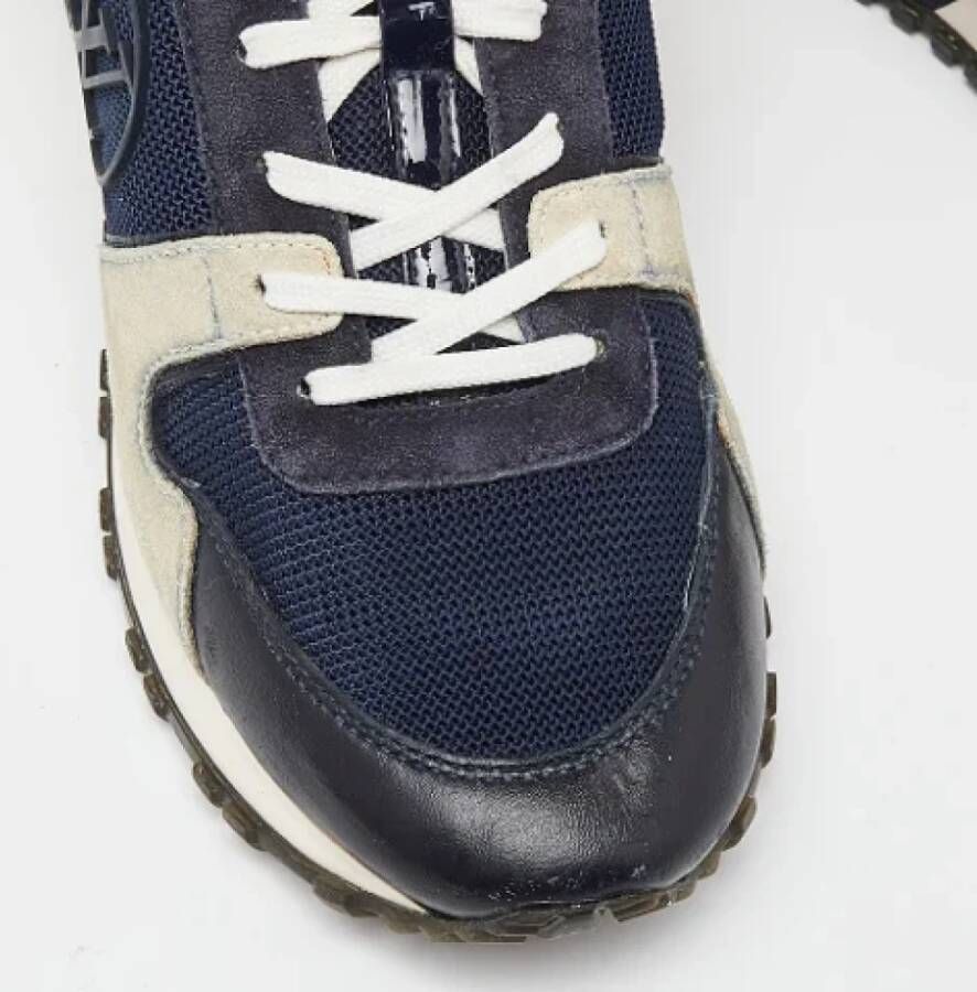 Louis Vuitton Vintage Pre-owned Leather sneakers Blue Dames