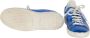 Louis Vuitton Vintage Pre-owned Leather sneakers Blue Dames - Thumbnail 5